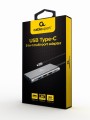 GEMBIRD MULTI ADAPTER USB TYP-C 3W1 SREBRNY HUB USB, HDMI, PD (100W) - 1532463