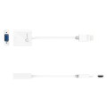 Adapter j5create HDMI to VGA Adapter (HDMI m - VGA f 3.5mm Audio f 10cm; kolor biały) JDA213-N - 1774925
