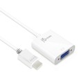 Adapter j5create HDMI to VGA Adapter (HDMI m - VGA f 3.5mm Audio f 10cm; kolor biały) JDA213-N - 1774924