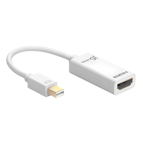 Adapter j5create mini DisplayPort to 4K HDMI Adapter (miniDP m - 4K HDMI f 125mm; kolor biały) JDA159-N - 1774905