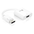 Adapter j5create DisplayPort to HDMI Adapter (DisplayPort m - HDMI f 9cm; kolor biały) JDA154-N - 1774922