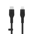 BELKIN CABLE USB-C - LIGHTNING SILICONE 1M CZARNY - 1729557