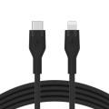 BELKIN CABLE USB-C - LIGHTNING SILICONE 1M CZARNY - 1729559