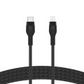 BELKIN KABEL USB-C - LTG OPLOT SILICONE 2M CZARNY - 1741826
