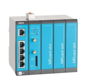 INSYS icom MRX5 LTE Modular 4G cellular router worldwide freq. bands VPN 5xEthernet 10/100BT 2xdig.in MRcard-Slots 3xfree