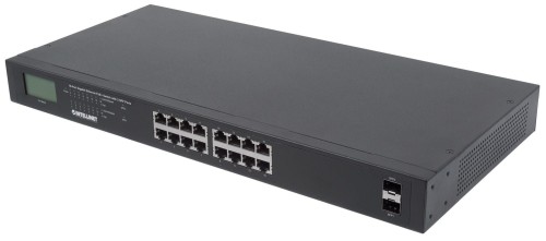 INTELLINET SWITCH GIGABIT 16X RJ45, POE+, 2X SFP, - 1462846