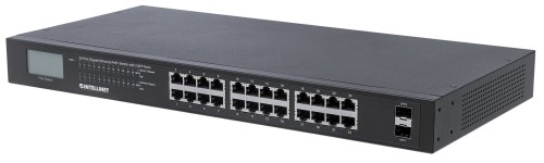 INTELLINET SWITCH GIGABIT 24X RJ45 POE+, 2X SFP, W - 1609155