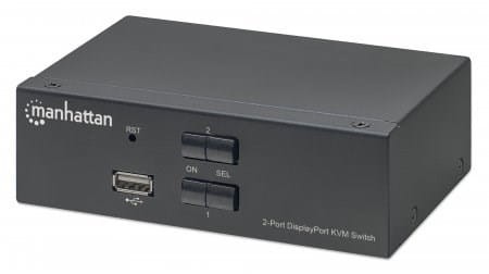 MANHATTAN PRZEŁĄCZNIK KVM DISPLAYPORT/USB 2X1 4K*6 - 1428964