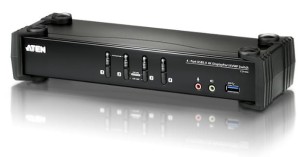 ATEN PRZEŁĄCZNIK KVM CS1924-AT-G 4-PORTOWY USB 3.0 4K DISPLAYPORT