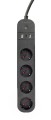 GEMBIRD INTELIGENTNA LISTWA ZASILAJĄCA Z ŁADOWARKĄ USB 4XSCHUKO, CZARNA - 1747793