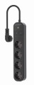 GEMBIRD INTELIGENTNA LISTWA ZASILAJĄCA Z ŁADOWARKĄ USB 4XSCHUKO, CZARNA - 1747794
