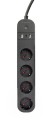 GEMBIRD INTELIGENTNA LISTWA ZASILAJĄCA Z ŁADOWARKĄ USB 4XSCHUKO, CZARNA - 1747801