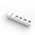 GEMBIRD INTELIGENTNA LISTWA ZASILAJĄCA Z ŁADOWARKĄ USB 4XSCHUKO, BIAŁA - 1747789