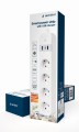 GEMBIRD INTELIGENTNA LISTWA ZASILAJĄCA Z ŁADOWARKĄ USB 4XSCHUKO, BIAŁA - 1747792