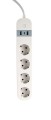 GEMBIRD INTELIGENTNA LISTWA ZASILAJĄCA Z ŁADOWARKĄ USB 4XSCHUKO, BIAŁA - 1735531