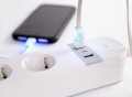 GEMBIRD INTELIGENTNA LISTWA ZASILAJĄCA Z ŁADOWARKĄ USB 4XSCHUKO, BIAŁA - 1747791