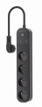 GEMBIRD INTELIGENTNA LISTWA ZASILAJĄCA Z ŁADOWARKĄ USB 4 GNIAZDA PL, CZARNA - 1747804
