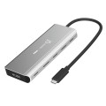 Stacja dokująca j5create USB4® Dual 4K Multi-Port Hub 1x4K HDMI/1xDisplay Port/1xUSB 3.2/2xUSB-C/; kolor srebrny JCD401-N - 1779905