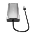 Stacja dokująca j5create 4K60 Elite USB-C Triple-Monitor 10Gbps Mini Dock 2x4K HDMI/1xDisplay Port/2xUSB 3.1/2xUSB-C/Card Reader/1xRJ45 Gigabit; kolor srebrny JCD397-N - 1779872