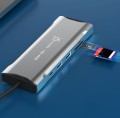 Stacja dokująca j5create 4K60 Elite USB-C Triple-Monitor 10Gbps Mini Dock 2x4K HDMI/1xDisplay Port/2xUSB 3.1/2xUSB-C/Card Reader/1xRJ45 Gigabit; kolor srebrny JCD397-N - 1779880