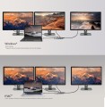 Stacja dokująca j5create 4K60 Elite USB-C Triple-Monitor 10Gbps Mini Dock 2x4K HDMI/1xDisplay Port/2xUSB 3.1/2xUSB-C/Card Reader/1xRJ45 Gigabit; kolor srebrny JCD397-N - 1779877