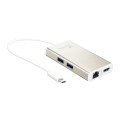 Stacja dokująca j5create USB-C Multi-Adapter - HDMI™/Ethernet/USB 3.1 HUB/PD 2.0 1x4K HDMI/2xUSB 3.0/1xRJ45 Gigabit; kolor biały JCA374-N - 1775615