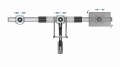 GEMBIRD ŚCIENNE REGULOWANE RAMIĘ/UCHWYT NA 3 MONITORY 17-27, VESA 100X100MM, DO 6 KG - 1742926