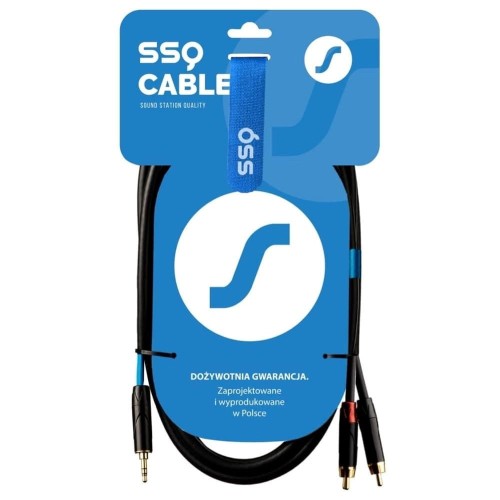 SSQ MiJRCA1 - Kabel mini jack stereo- 2xRCA 1 metrowy - 1478409