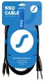 SSQ RCAJM5 - Kabel 5 metrowy 2xRCA- 2x JACK MONO 6,3mm - 1478399