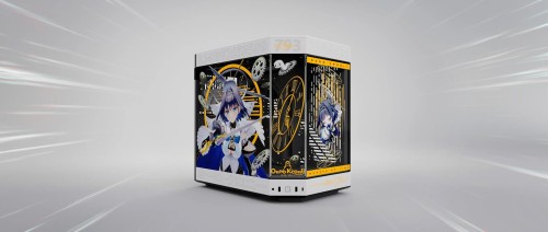Hyte Y60 Midi Tower, Tempered Glass - Ouro Kronii Edition, inkl. Mauspad - 1807455