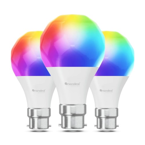 Nanoleaf Essentials Smart A60 Bulb B22 Matter 9W 806Lm RGBCW 2700-6500K, 3pcs pack - 1791168