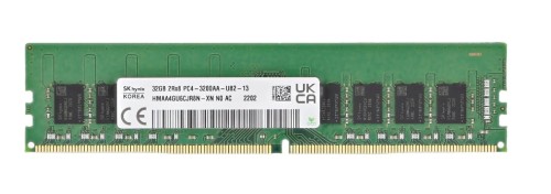 Hynix UDIMM non-ECC 32GB DDR4 2Rx8 3200MHz PC4-25600 HMAA4GU6CJR8N-XN - 1731088