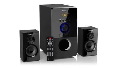 Zestaw głośników 2.1 REAL-EL M-555 (czarne) - 1803696