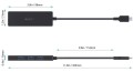 AUKEY CB-C64 HUB USB-C SLIM 4XUSB 3.1 5GBPS OTB - 1065337
