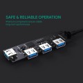 AUKEY CB-C64 HUB USB-C SLIM 4XUSB 3.1 5GBPS OTB - 1065336
