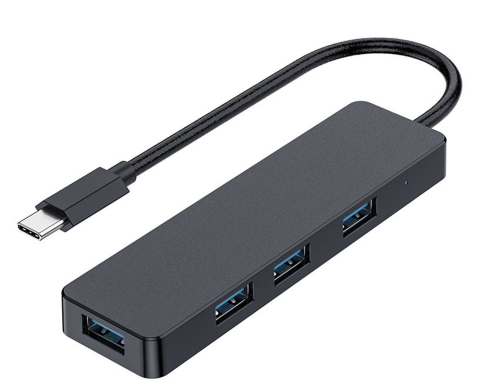 GEMBIRD HUB USB 3.1 (GEN 1) TYPU C 4-PORTOWY, CZARNY - 1311121