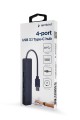 GEMBIRD HUB USB 3.1 (GEN 1) TYPU C 4-PORTOWY, CZARNY - 1311120