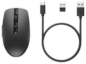 Mysz HP 710 Rechargeable Silent Mouse Black bezprzewodowa z akumulatorem czarna 6E6F2AA