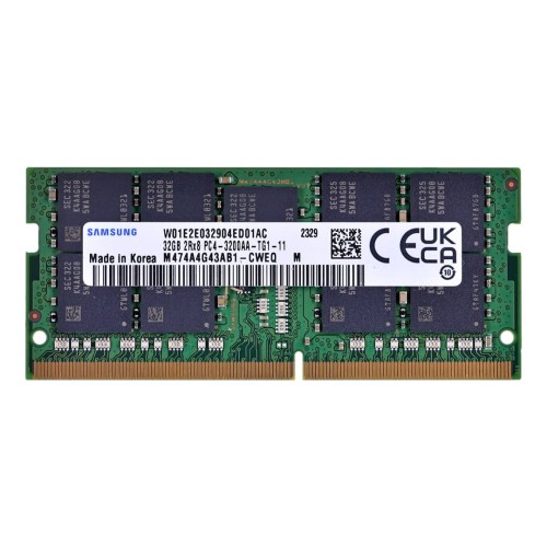 Samsung SO-DIMM ECC 32GB DDR4 2Rx8 3200MHz PC4-25600 M474A4G43AB1-CWE - 1684836