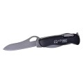 Scyzoryk AZYMUT Karkon - 9 narzędzi + kabura, 113 mm czarny (HK20018) - 1609980