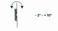 GEMIRD UCHWYT ŚCIENNY REGULOWANY LCD 32"-60" VESA MAX 400 X 400MM, DO 36KG - 1633177
