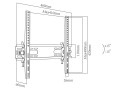 Uchwyt do telewizora BLOW 76-858# (ścienne; 26" - 55"; max. 40kg) - 1131396