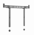GEMBIRD UNIWERSALNE STALOWE UCHWYTY/WSPORNIKI ŚCIENNE, CZARNE, MONTOWANE NA ŚCIANIE DO 10KG - 1745756