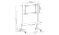 Mobilny stojak + Uchwyt do TV 45-90" 60KG SD-22 ART Vesa 800x400 - 1680943