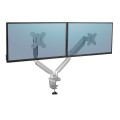 Fellowes Ergonomia  ramię na 2 monitory - seria Platinum, srebrne - 1545825