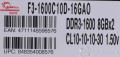 G.SKILL ARES DDR3 2X8GB 1600MHZ CL10 XMP LOW PROFILE F3-1600C10D-16GAO - 1807738