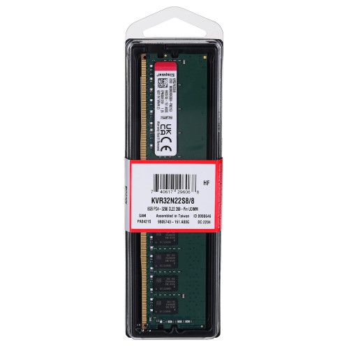 Pamięć DDR4 Kingston ValueRAM 8GB (1x8GB) 3200MHz CL22 1.2V - 1672660