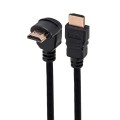 Kabel HDMI Savio CL-108 1,5m, OFC, 4K, czarny, złote końcówki, v2.0, kątowy - 1806392