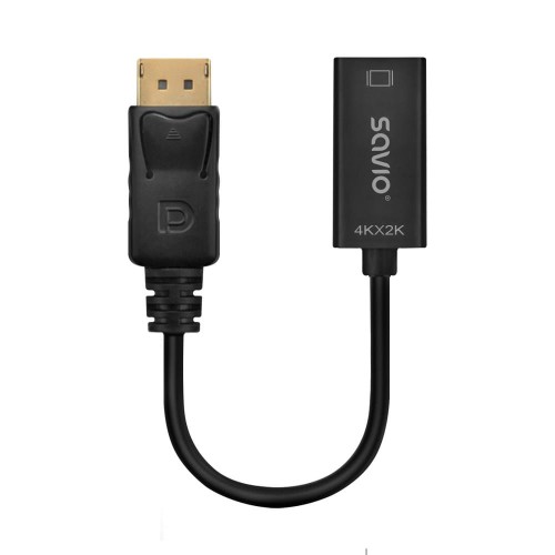 Kabel adapter SAVIO AK-62 DisplayPort (M) v1.2 - HDMI A (F) v1.4, 4K - 1757939