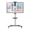Stojak mobilny Techly 37"-70", 50kg regulowany, z półką - 1311636